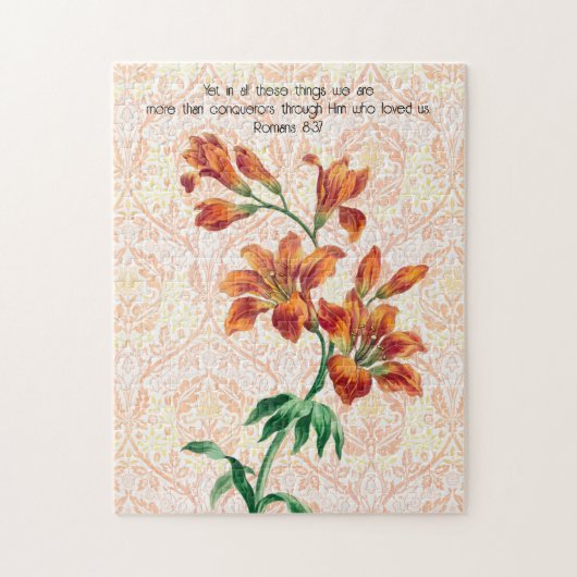 Vintage Stijl Lelietakje Trouw Puzzel Legpuzzel (Verticaal)