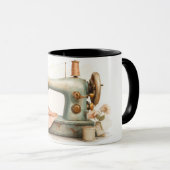 vintage stijl naaimachine mok (Voorkant rechts)