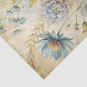 Vintage Stijl Pastel Bloemen Achtergrond Tissuepapier (Detail)