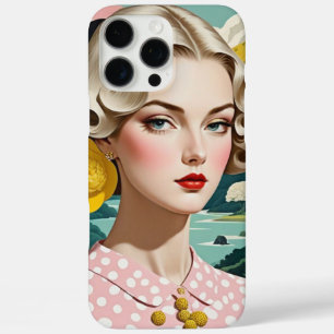 Vintage Stijl Portret Van Elegante Vrouw iPhone 16 Pro Max Hoesje