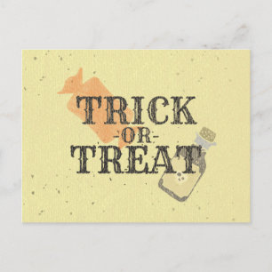 Vintage Stijl Trick Or Treat Briefkaart