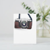Vintage stijl vintage camera briefkaart (Staand voorkant)