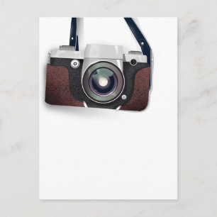 Vintage stijl vintage camera briefkaart