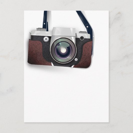 Vintage stijl vintage camera briefkaart (Voorkant)