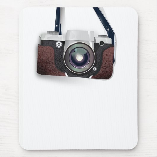Vintage stijl vintage camera muismat (Voorkant)