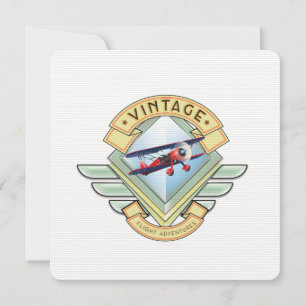Vintage stijl vlucht badge