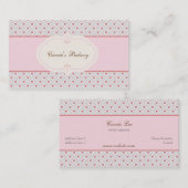 Vintage Stijlvol Romantisch Lijst Visitekaartje (Voorkant / Achterkant)