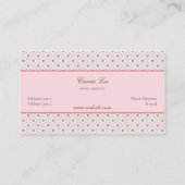 Vintage Stijlvol Romantisch Lijst Visitekaartje (Achterkant)