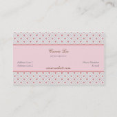 Vintage Stijlvol Romantisch Lijst Visitekaartje (Achterkant)