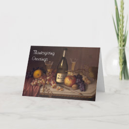 Vintage stille Thanksgiving Feestdagen Kaart