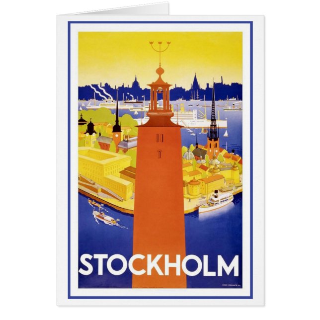 Vintage Stockholm Zweden (Voorkant)