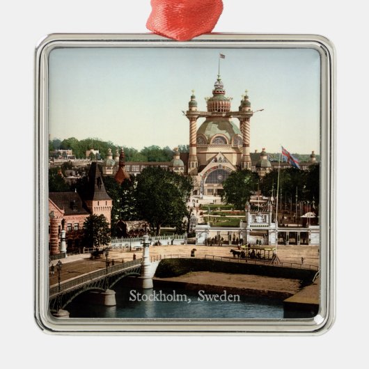 Vintage - Stockholm, Zweden Metalen Ornament (Voorkant)