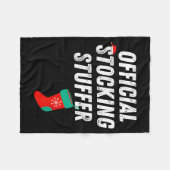 Vintage Stocking Stuffer Stocking Matching Couple Fleece Deken (Voorkant (Horizontaal))