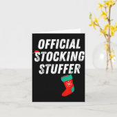 Vintage Stocking Stuffer Stocking Matching Couple Kaart (Gele Bloem)