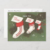 Vintage Stockings Feestdagenkaart (Voorkant / Achterkant)