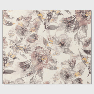 Vintage Stof Roze Bloemige Cadeauverpakking Cadeaupapier