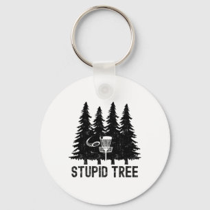 Vintage Stomme Boom Funny Disc Golf Speler Citaat Sleutelhanger