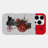 VINTAGE STOOMLOCOMOTIEF MONOGRAM iPhone HOESJE (Achterkant horizontaal)