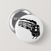 vintage stoomlocomotief ronde button 5,7 cm (Voorkant /achterkant)
