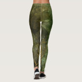 Vintage Stoomtechwerk Smaragd Leggings (Achterkant)