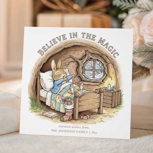 Vintage Storybook Peter Rabbit Feestdagenkaart