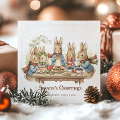 Vintage Storybook Peter Rabbit Feestdagenkaart