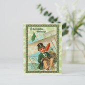 Vintage Str. Patrick's Day Groetings Briefkaart (Staand voorkant)
