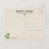 Vintage Str. Patrick's Day Groetings Briefkaart (Achterkant)