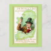 Vintage Str. Patrick's Day Groetings Briefkaart (Voorkant)