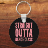 Vintage Straight Outta Hip Hop Dansles Dansen Sleutelhanger (Voorkant)