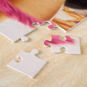 Vintage strand pin-up vrouw legpuzzel (Zijkant)