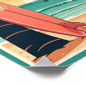 Vintage Strand Surf Print Posters (Hoek)