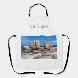 Vintage strand van de Seychellen La Digue Anse Mar Schort