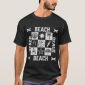 Vintage Strand Vibes -Strand Strand Strand T-shirt (Voorkant)