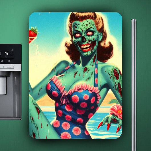 Vintage Strand Zombie Pin-up Magneet