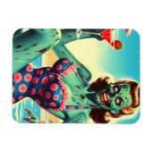 Vintage Strand Zombie Pin-up Magneet (Horizontaal)