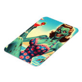 Vintage Strand Zombie Pin-up Magneet (Linkerzijde)