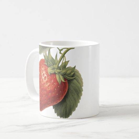 Vintage Strawberry  Koffiemok (Voorkant links)