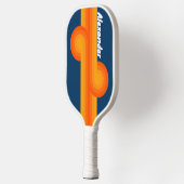 Vintage Streep Loop Pickleball Paddle met Naam (Links)