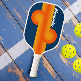 Vintage Streep Loop Pickleball Paddle met Naam