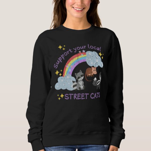Vintage Street Cats Trui (Voorkant)