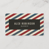 Vintage strepen visitekaartje (Voorkant)