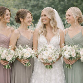 Vintage Stripe Wedding Attire Card Kaart