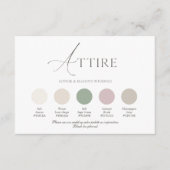 Vintage Stripe Wedding Attire Card Kaart (Voorkant)