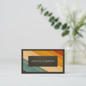 Vintage Stripes Visitekaartje (Staand voorkant)