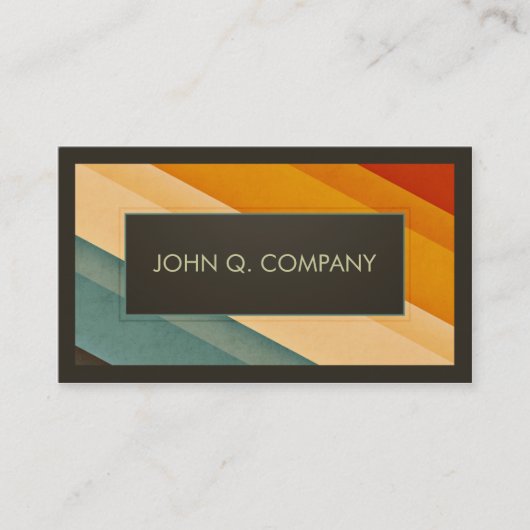 Vintage Stripes Visitekaartje (Voorkant)