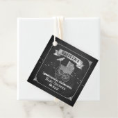 Vintage Stroller Halloween Baby shower Bedankjes Labels (In situ)