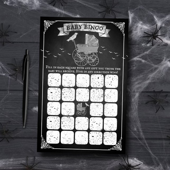 Vintage Stroller Halloween Baby shower Bingo (Creator heeft geüpload)