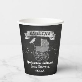 Vintage Stroller Halloween Baby shower Papieren Bekers