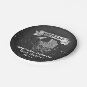 Vintage Stroller Halloween Baby shower Papieren Bordje (Gekanteld)